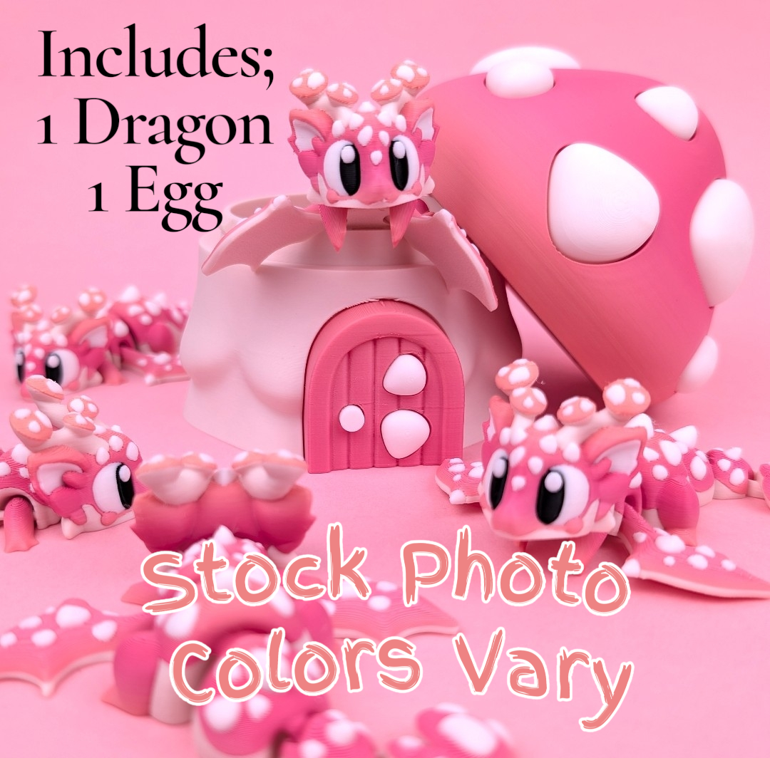 Mushroom Mini Dragon w/egg